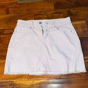 Lavender corduroy skirt
